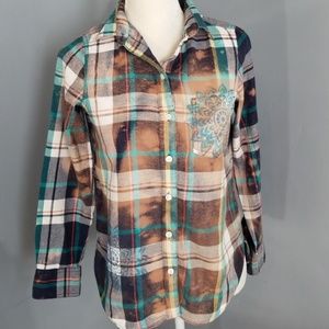 Old Navy Grunge Flannel Shirt